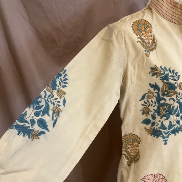 Block printed caftan - Picture 3 of 9